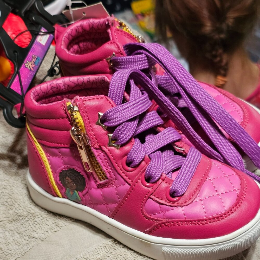 Karma's World Toddler Girls High Top Sneaker, Sizes 7
